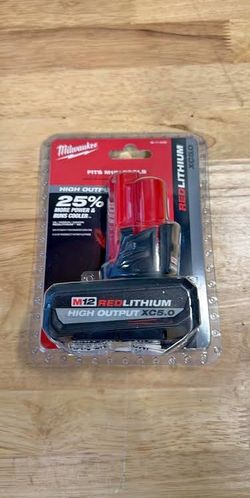 Milwaukee M12 high output XC 5.0  battery