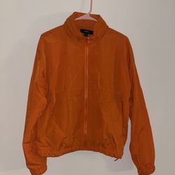 Neon Orange Raincoat/Bomber Jacket