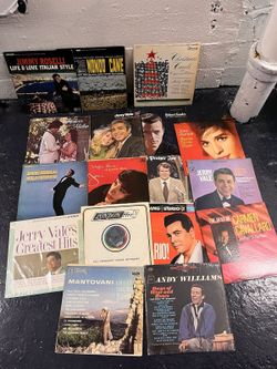 17 LP Vinyl Record Lot Assorted Jimmy Roselli Jerry Vale Andy Williams