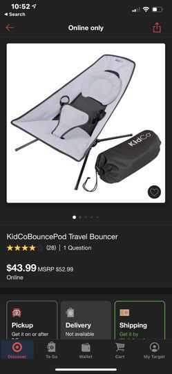 Kid Co Bounce Pod Travel Bouncer