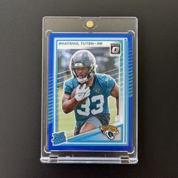 2025 Optic: Bhayshul Tuten Rated Rookie Blue Glitter (RC) #272 SP