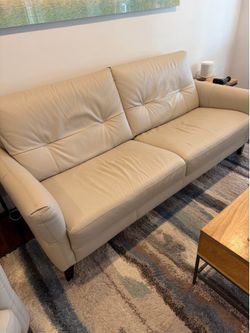 Natuzzi Editions leather couch