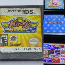 Kirby Super Star Ultra (Nintendo DS, 2008) - Authentic - Game Only - Tested