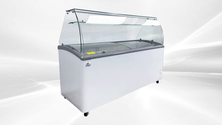 NSF 72 ins Gelato Ice Cream Freezer SD651S with glass