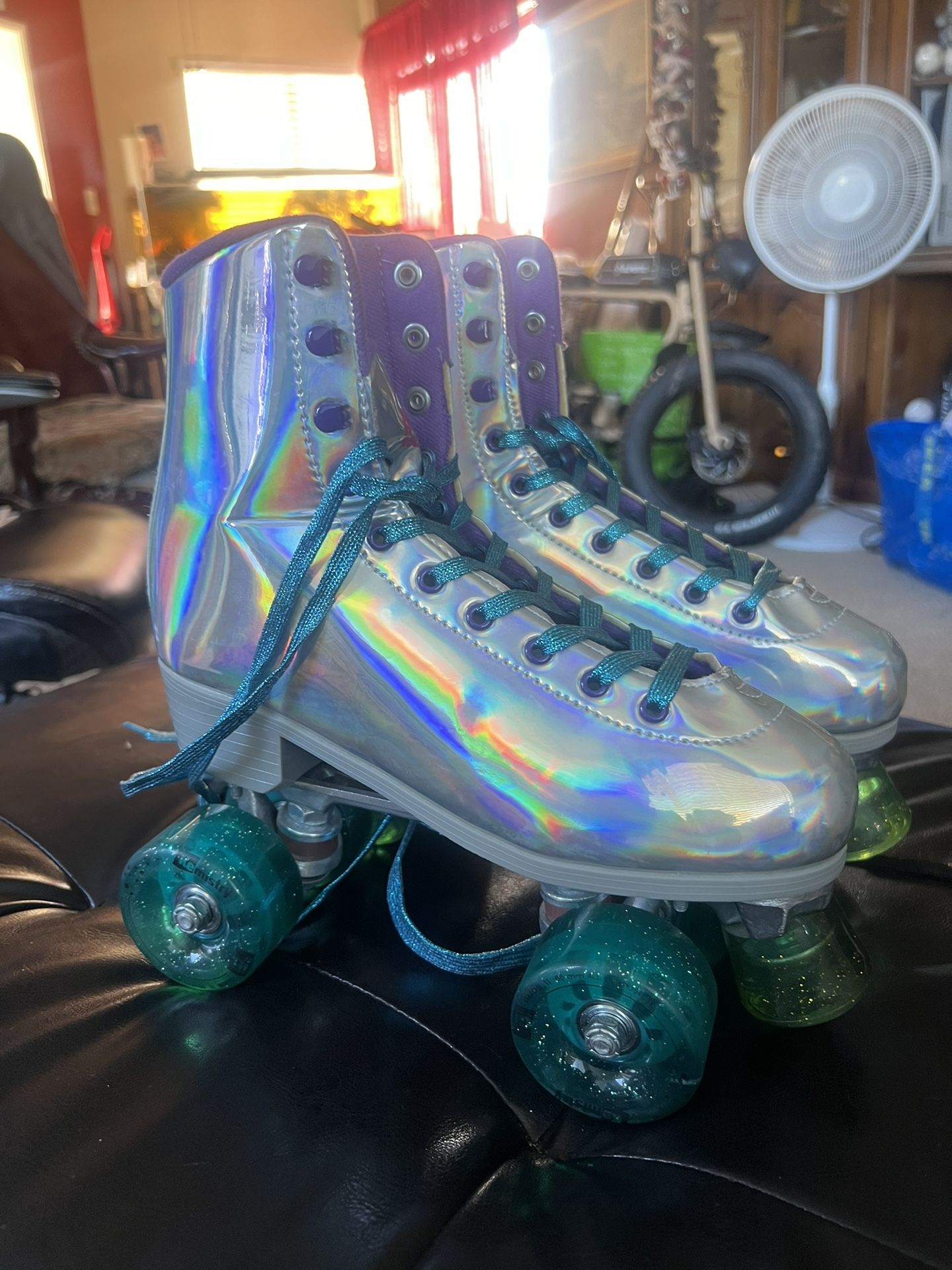 Rollerskates Women's Size Impala Quad Roller Skates Glitter