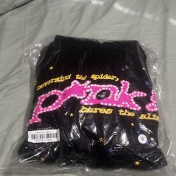 V1 Black and pink Spider Worldwide hoodie