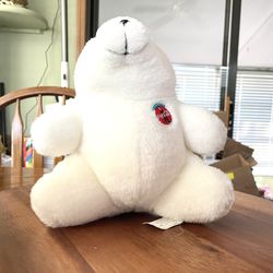 **VINTAGE** 1993 Coca Cola Collectable - Stuffed Animal Plush - Polar Bear 