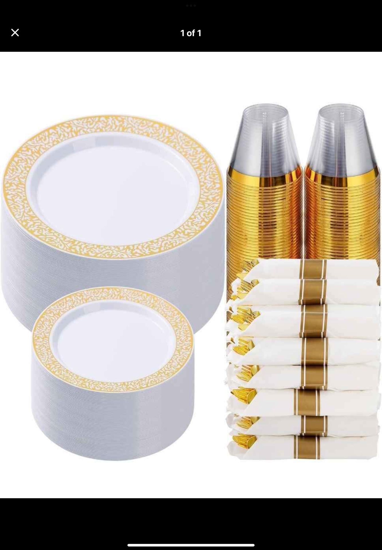 Golden Dinnerware Set 800pcs Golden Dinnerware Set. see description for details