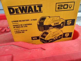 DeWalt XR 5Ah & 8AH Battery