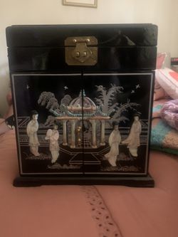 Vintage Japanese Jewelry Box-Large And heavy