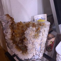 Citrine Crystal and Amethyst