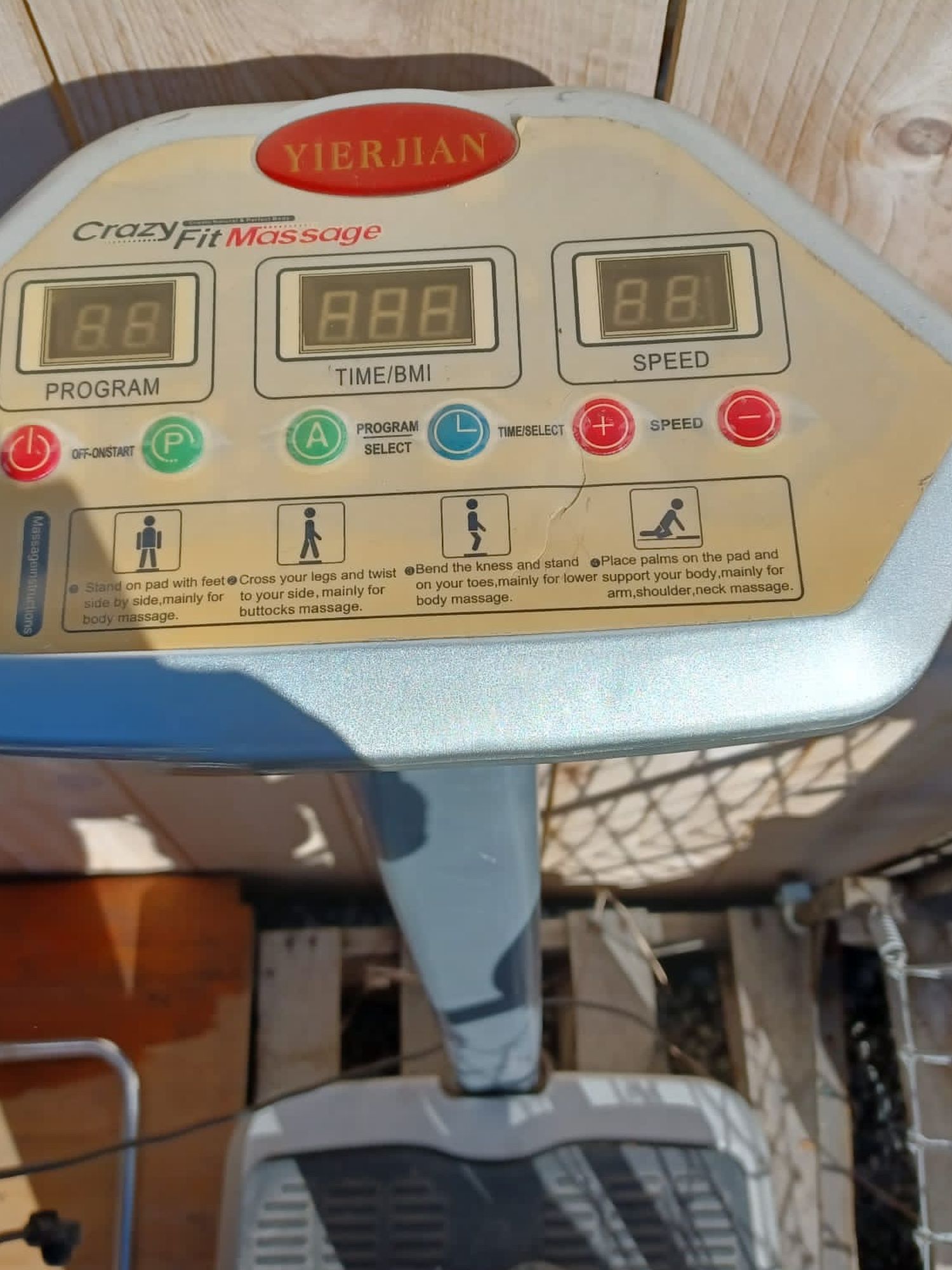 Yierjian Crazy Fit Massage Exercise Vibration Plate