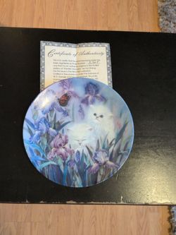 Decorative cat plate