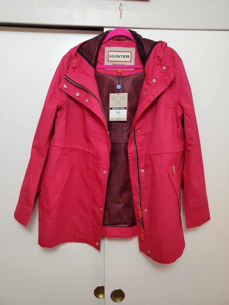 NWT Hunter Women's Orginal Cotton Smock Jacket Size Large. Orginal price $210 + tax