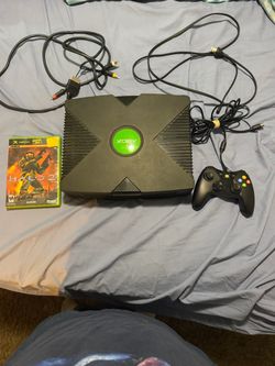 2 Original Xbox Console with Controller and Halo 2