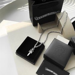 Chrome Hearts Classic Holy Sword 925 Silver Necklace