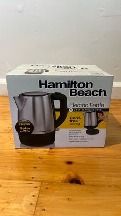 Electric Kettle Cordless New Stainless Steel Hamilton Beach