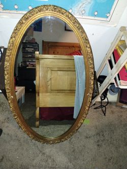 Large Oval Mirror