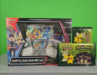 2 Pokémon Trick and Trade Hop's Zacian ex Box Bundle.
