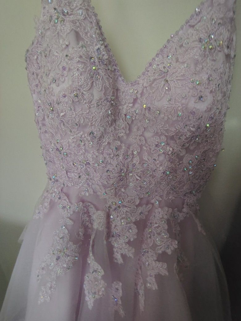 Purple Designed Dress