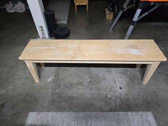 Wood bench