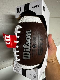 Brand New Wilson GRT Leather Football Pee Wee size