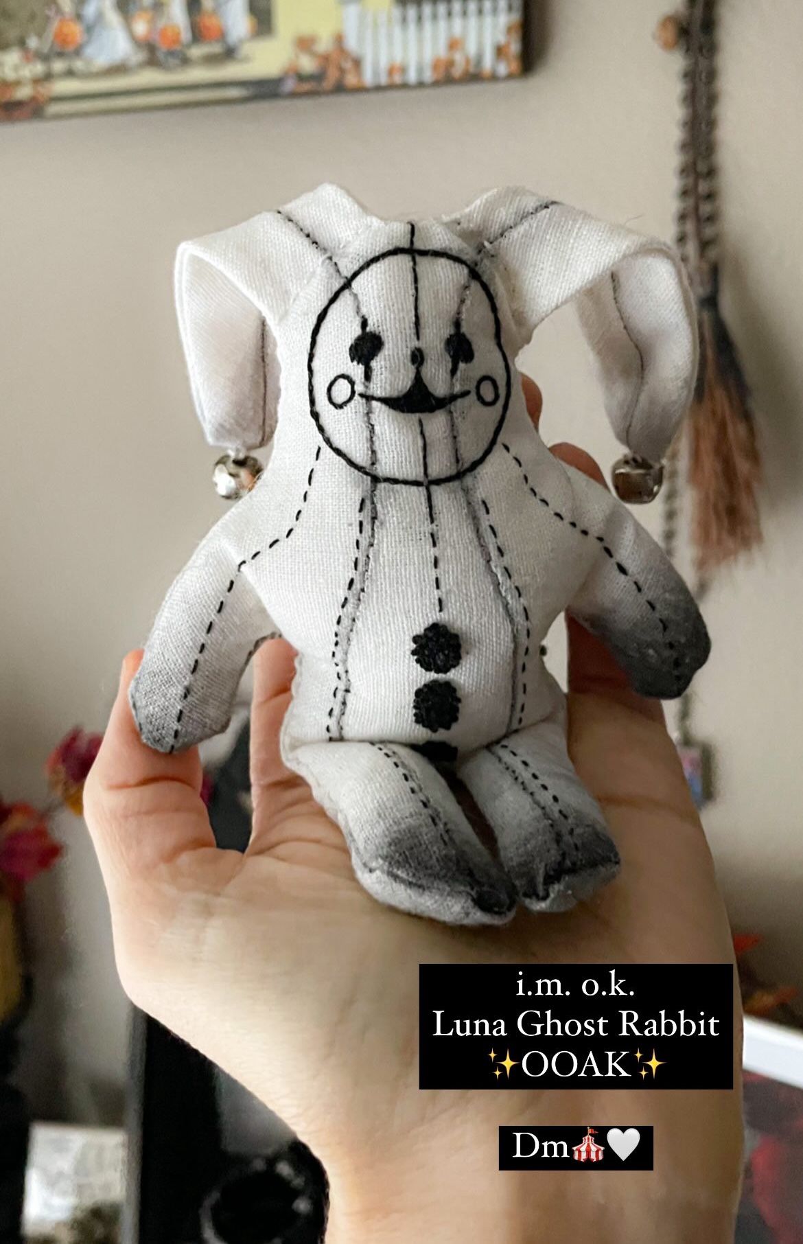i.m. O.K. Luna Ghost Bunny Doll