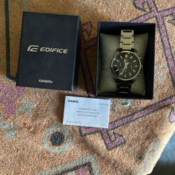 Casio Edifice Stainless Steel Chronograph Date Watch