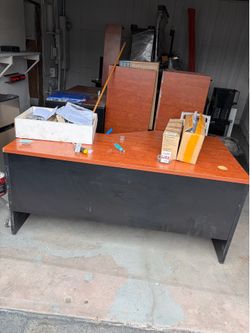 Desk and small drawers