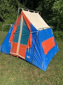 Vintage canvas tent