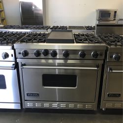 Viking 36”Wide All Gas Range Stove With 6 Burners 