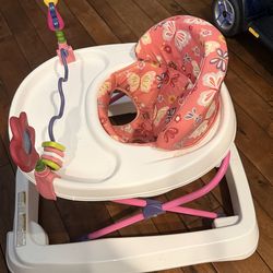 Baby walker pink great condition