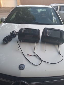 Car headrest Tvs