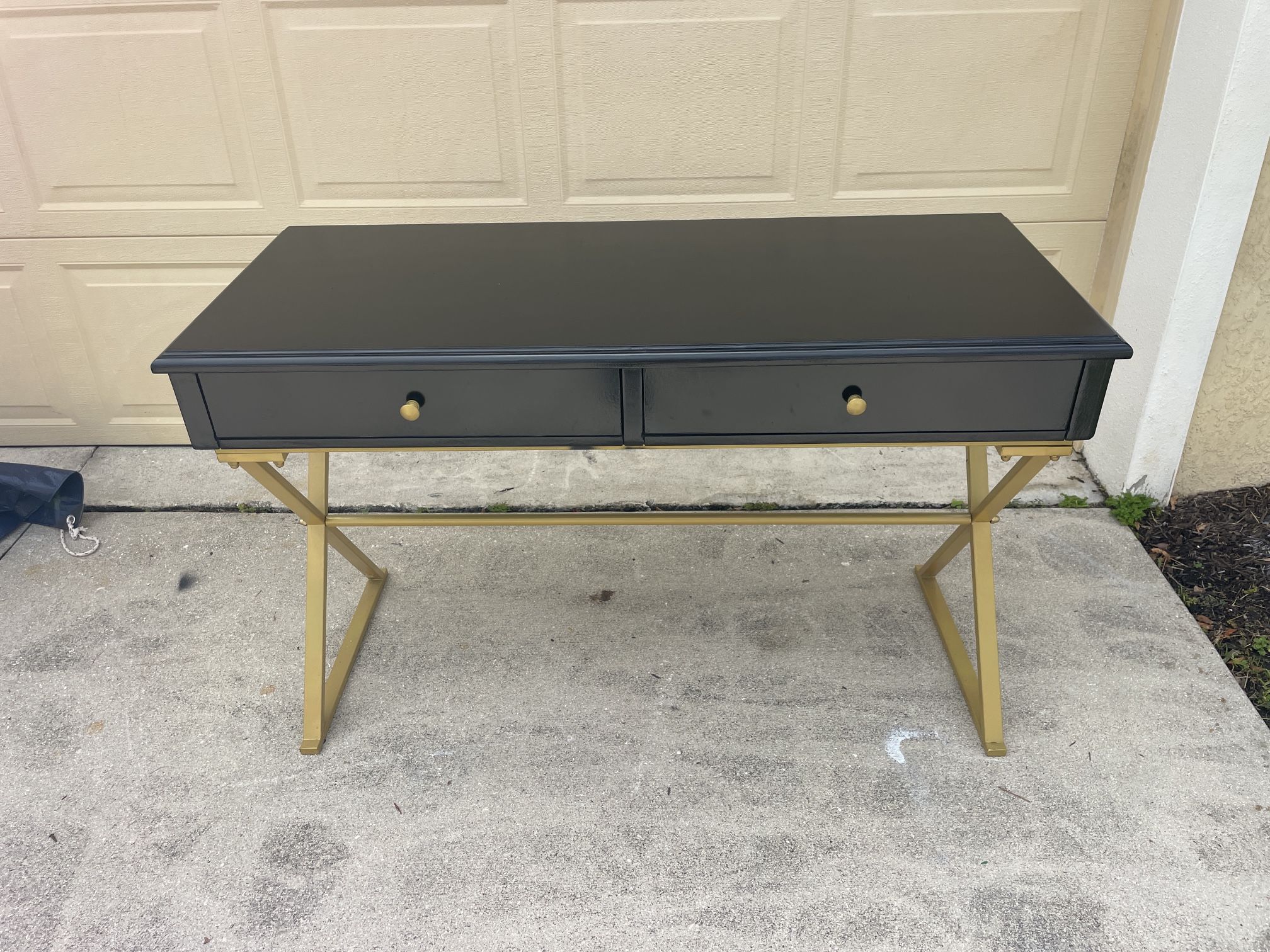 2 Drawer X Frame Desk