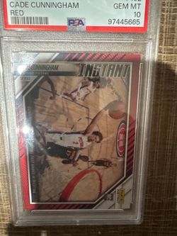 Cade Cunningham Panini Instant Red RC PSA 10