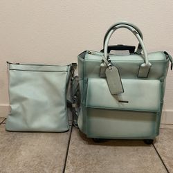 Simply Noelle Rolling Bag With Laptop Bag 