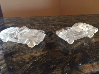 Glass Crystal Corvette Paperweights