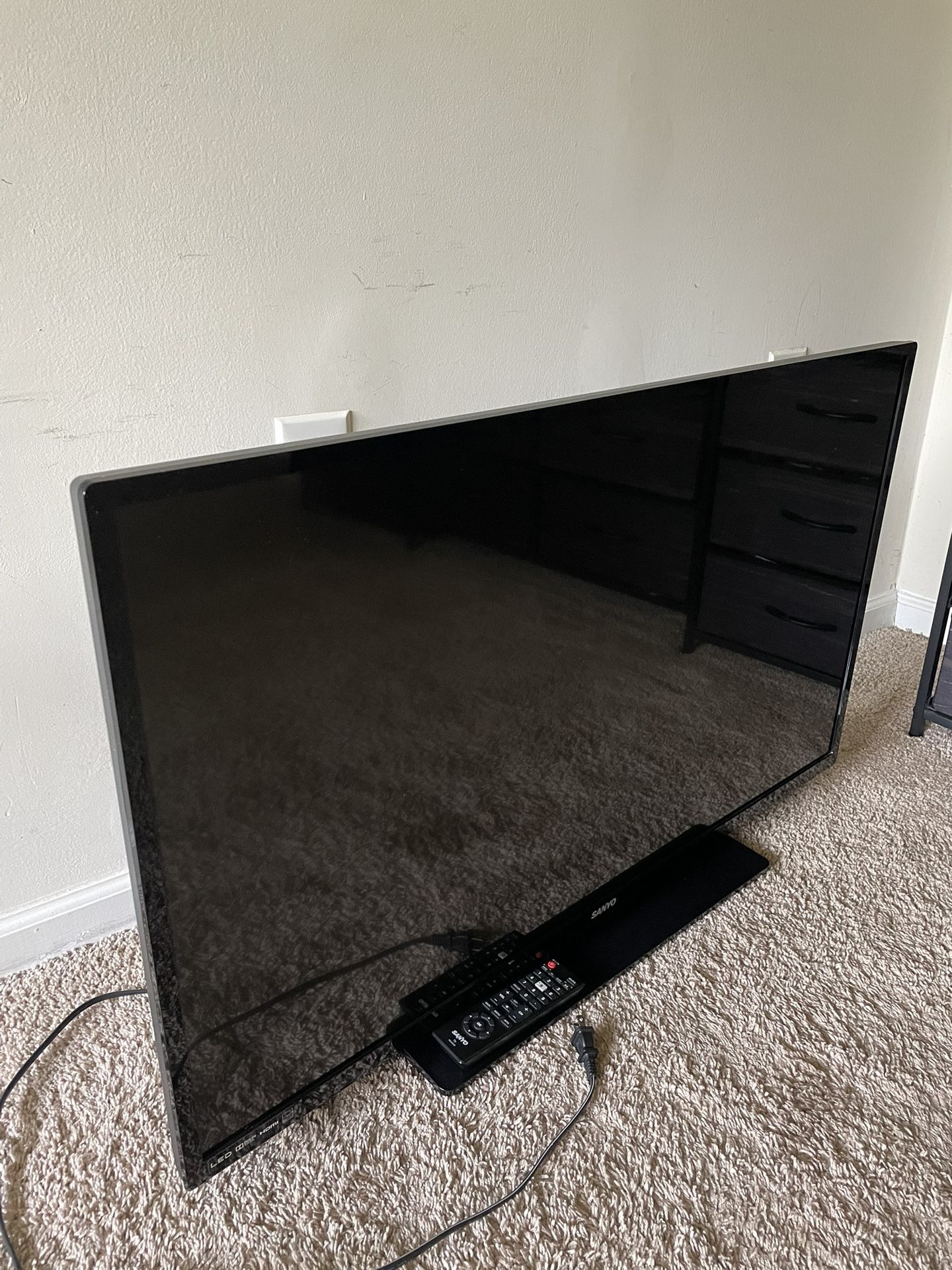 Up for sale is a used 38-inch Sanyo TV