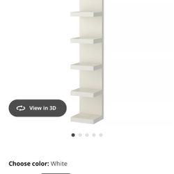 LACK IKEA White Shelving 