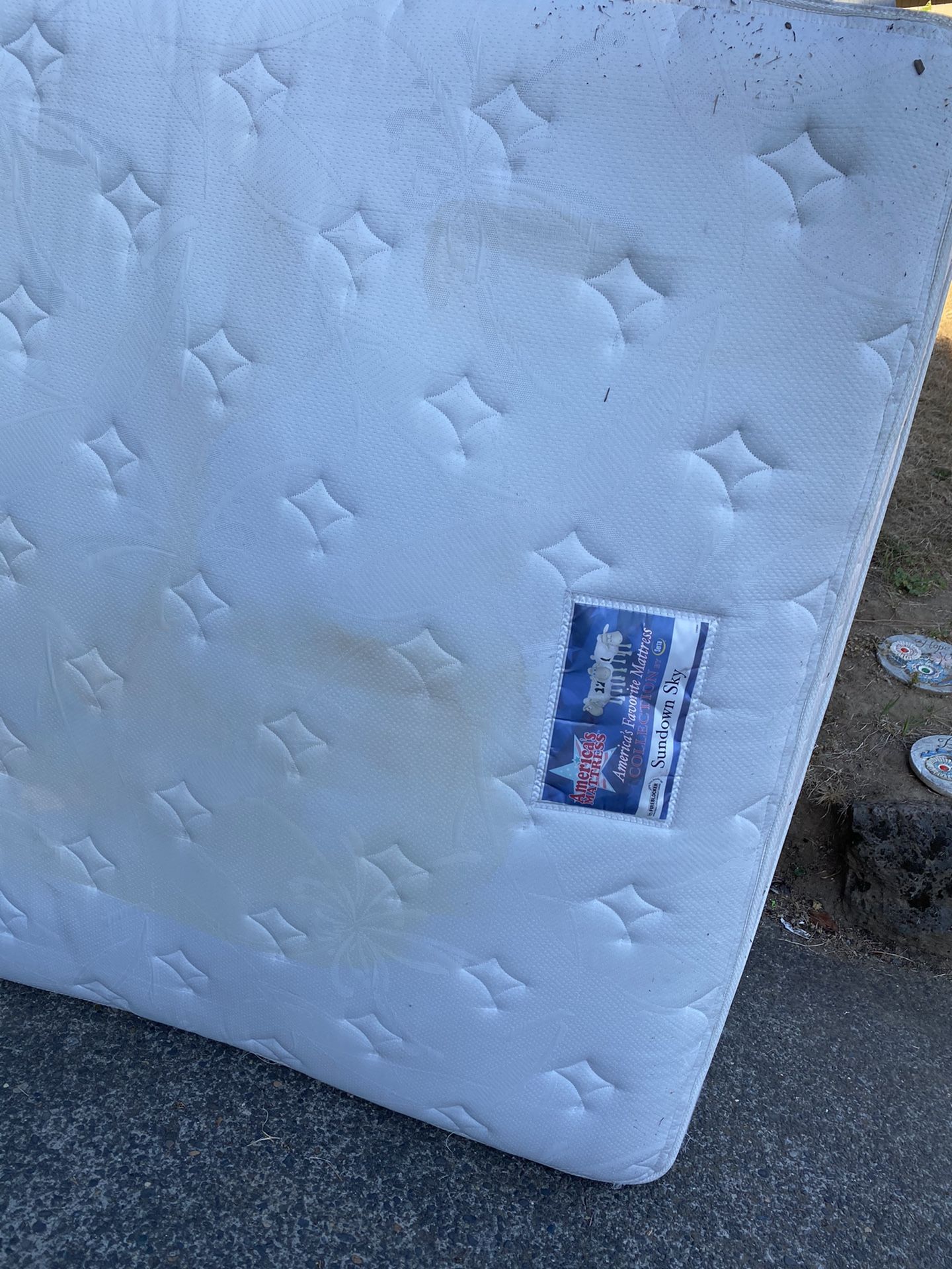 Free mattress with free keyboard and box spring.