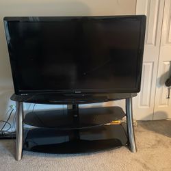 Philips 55” TV W/ Beautiful Glass Stand (DEAL)