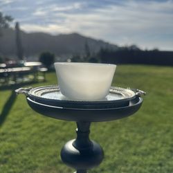 Glasbake Milk Glass Cup ramekins