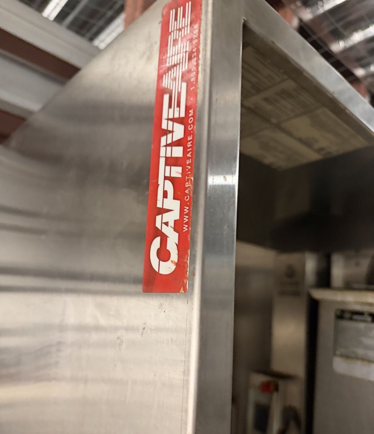 Captiveaire 5x5 Ft Canopy Hood Wall Mount