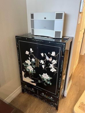 Asian Carved/Painted Cabinet