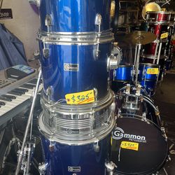 🔥 Caribbean Blue Drum Set Complete Drums
