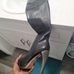 Herve Leger Thigh High Heels!!