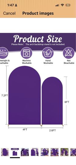 Purple Backdrop Covers