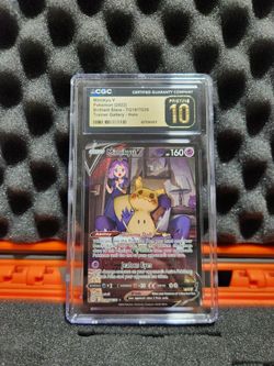 LOW POP 🔥:113 Mimikyu V TG16/TG30 CGC Pristine 10