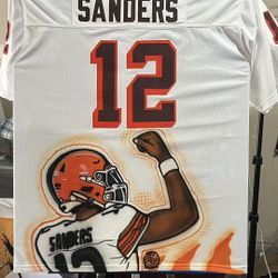XXL Custom airbrushed Shedeur Sanders Jersey