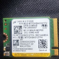 Micron 512GB PCIe Gen 4 SSD